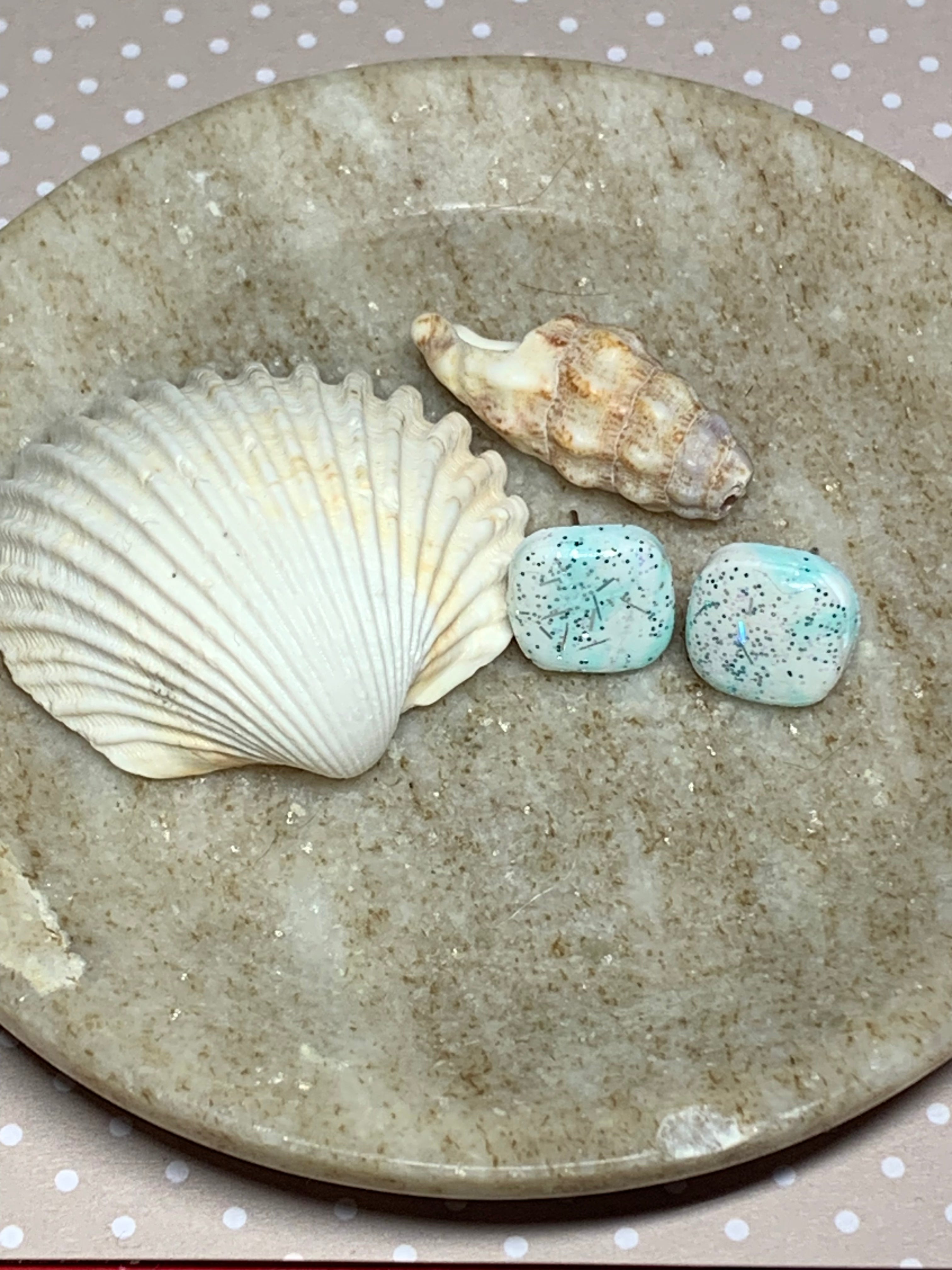 Bora-Bora Lagoon - Clous Cyan Pailletés