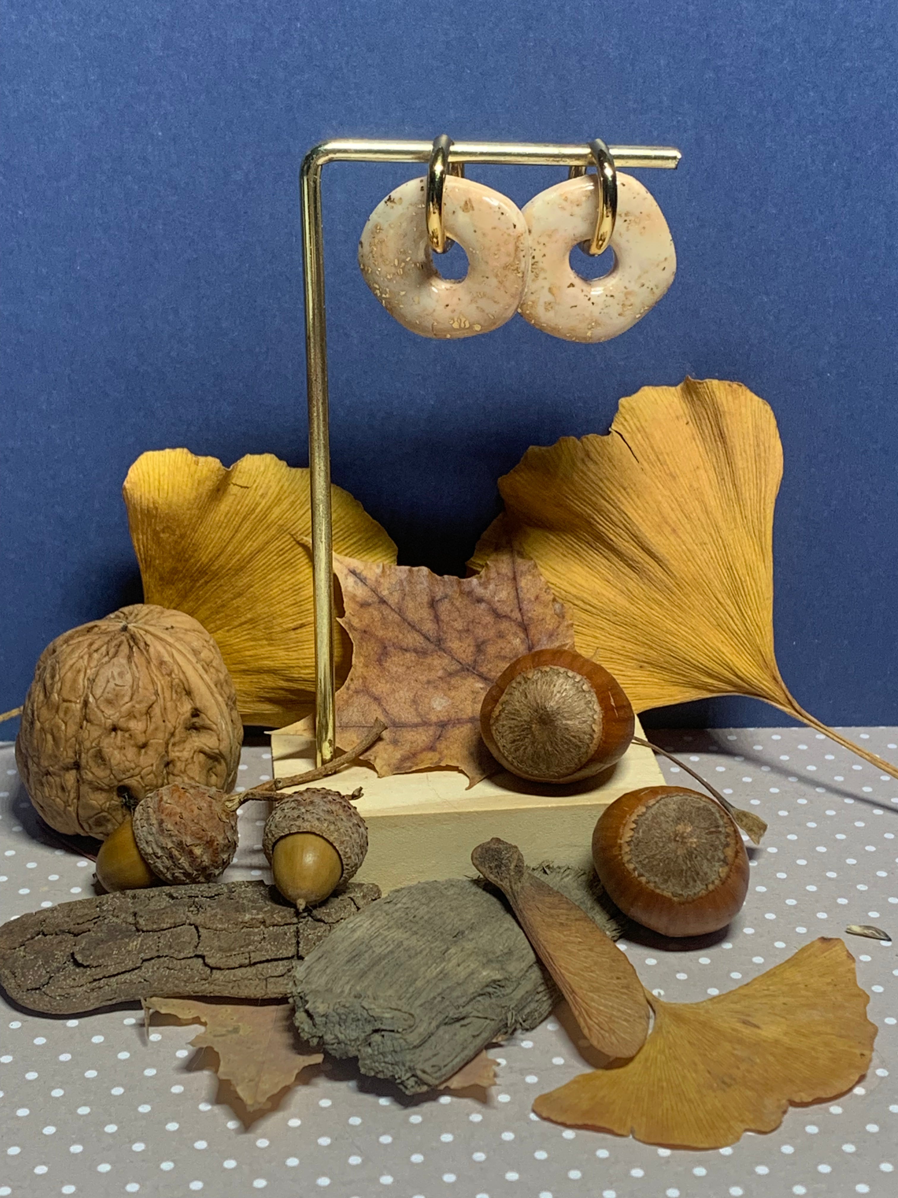 Parfums d'Automne - Créoles Exago Pêche et Beige