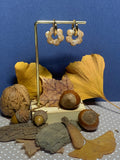 Parfums d'Automne - Créoles Pâquerette Beige & Or