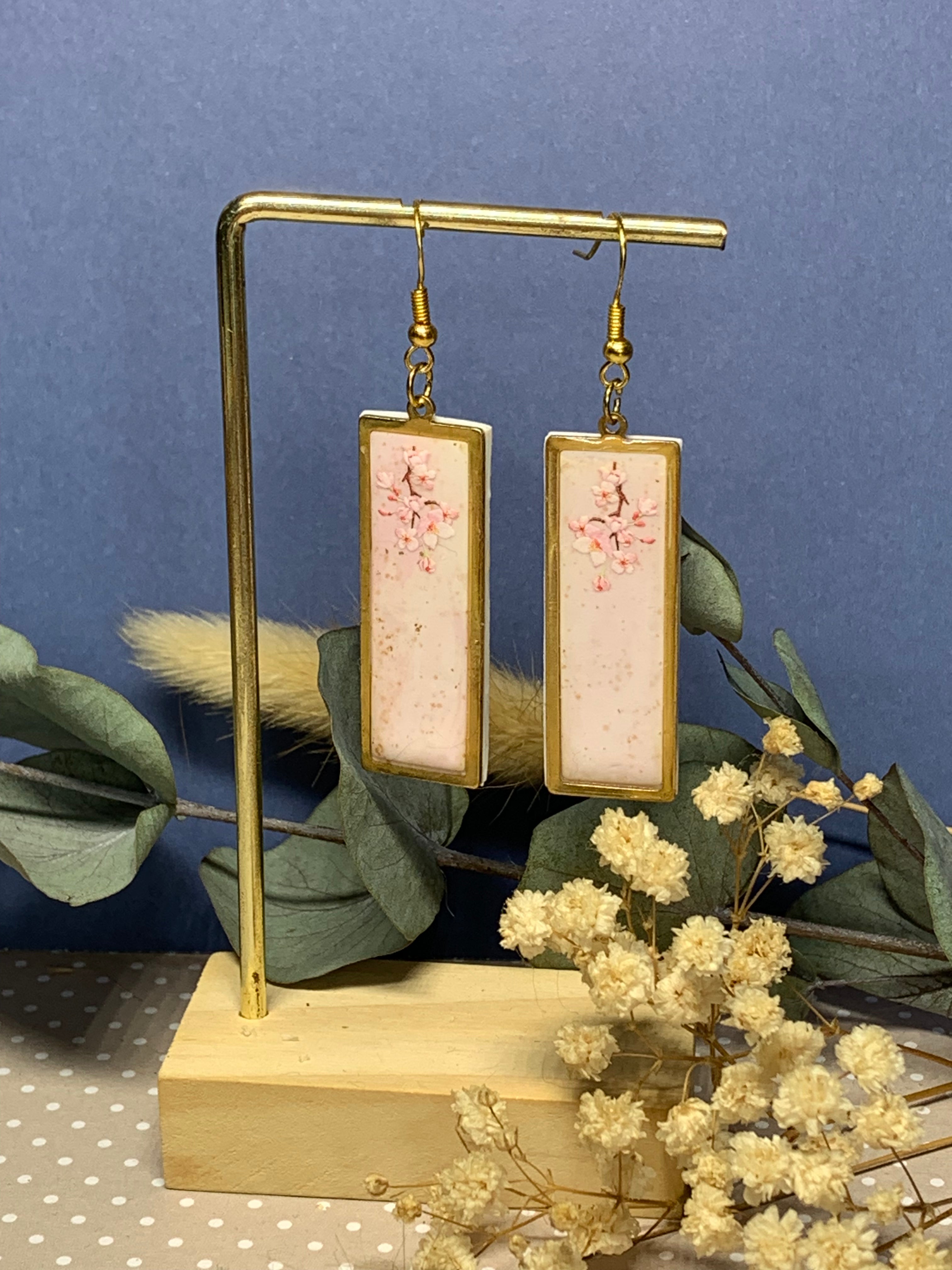 Au Pied du Mont Fuji - Dormeuses Rectangle Sakura 1