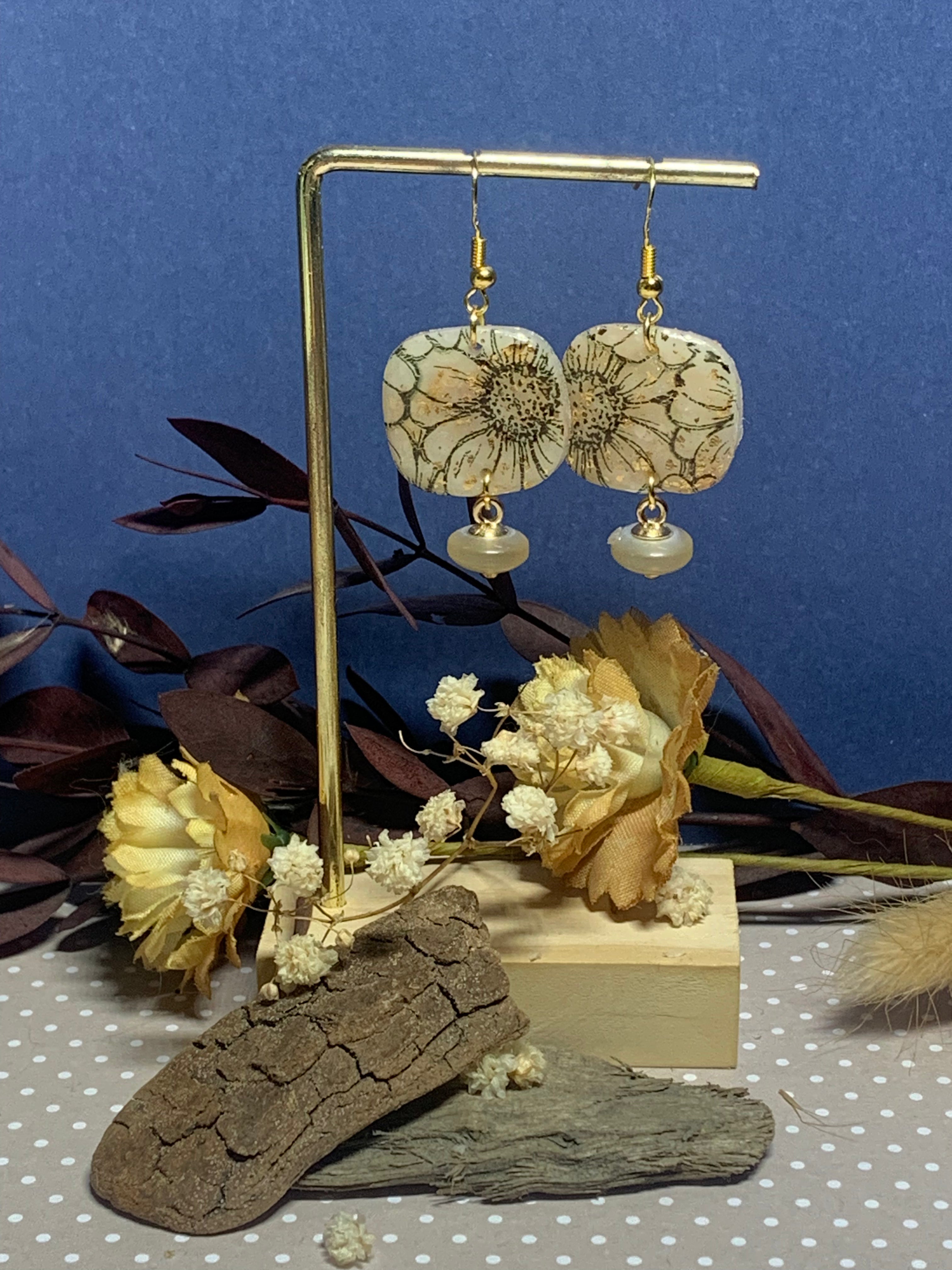 Daisy - Dormeuses Perles