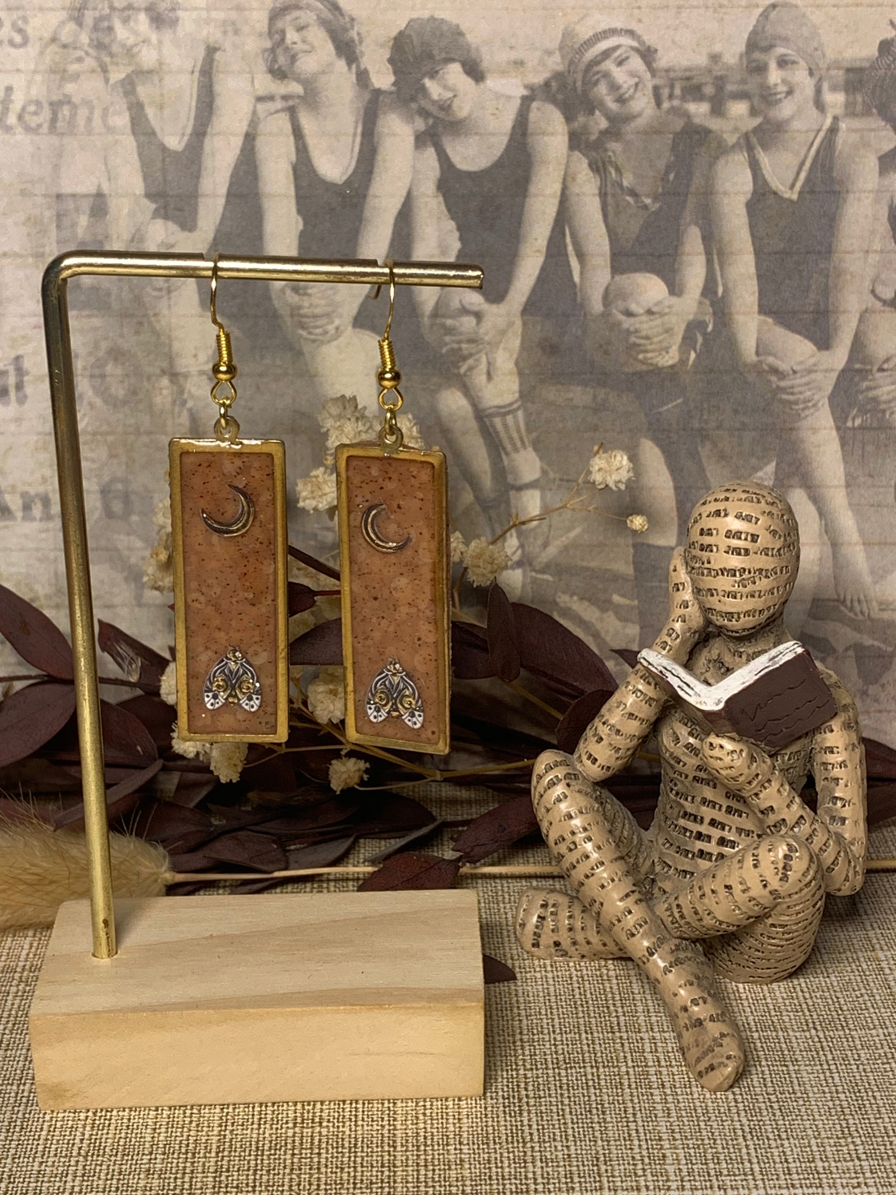 Histoires Naturelles - Dormeuses Rectangle Papillon 1