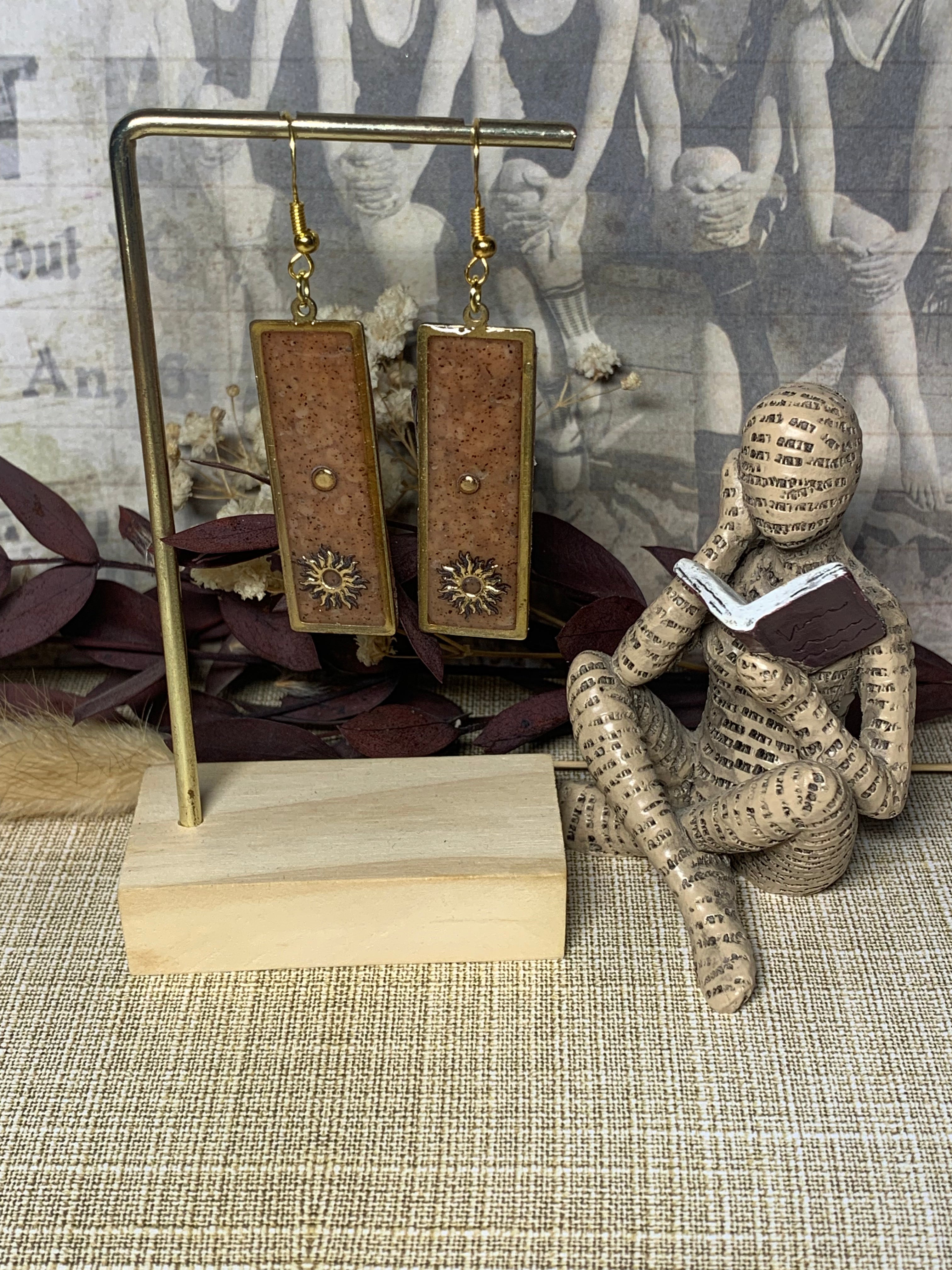 Histoires Naturelles - Dormeuses Rectangle Papillon 2